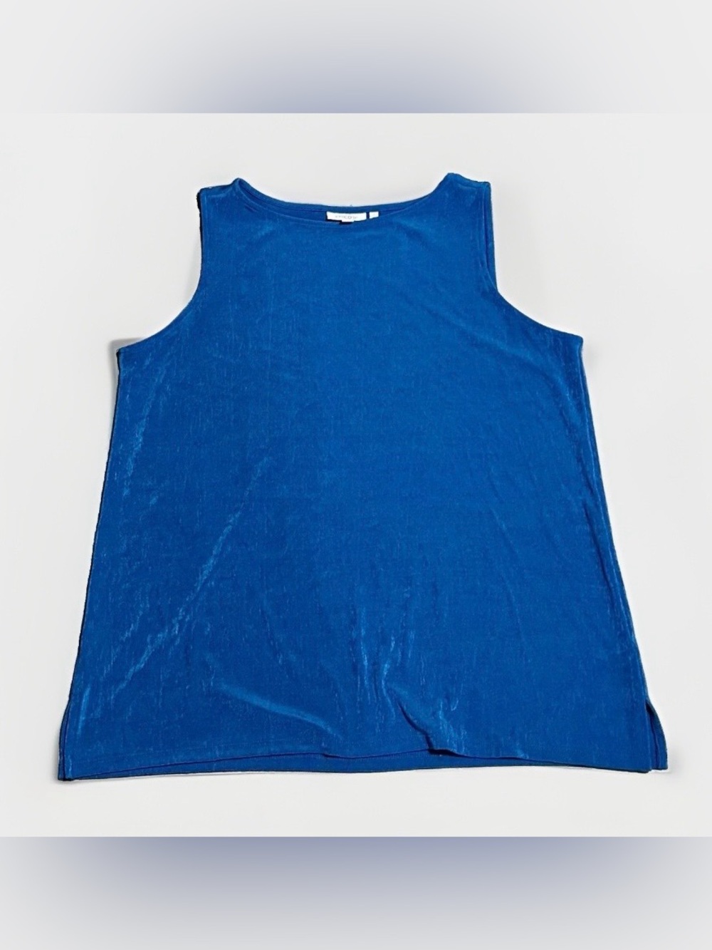 Chico’s Blue Traveler’s Tank Size 3 (16/18/XL)